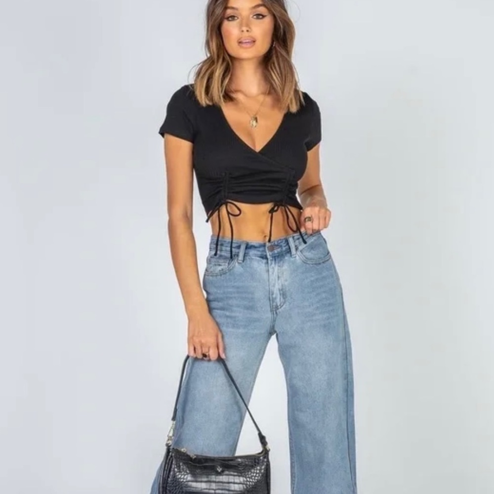 Princess Polly Carmend Top Black